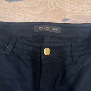 Louis Vuitton Black Women's Cropped Jeans